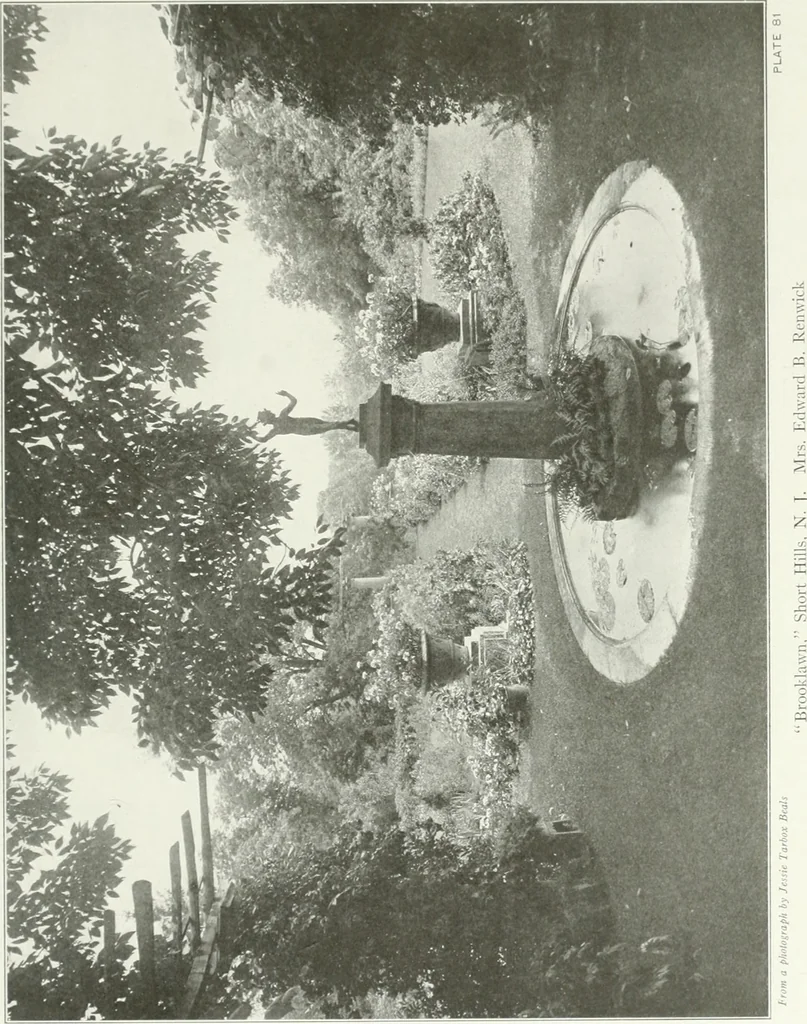An illustration from Beautiful gardens in America, 1915, leaf 204