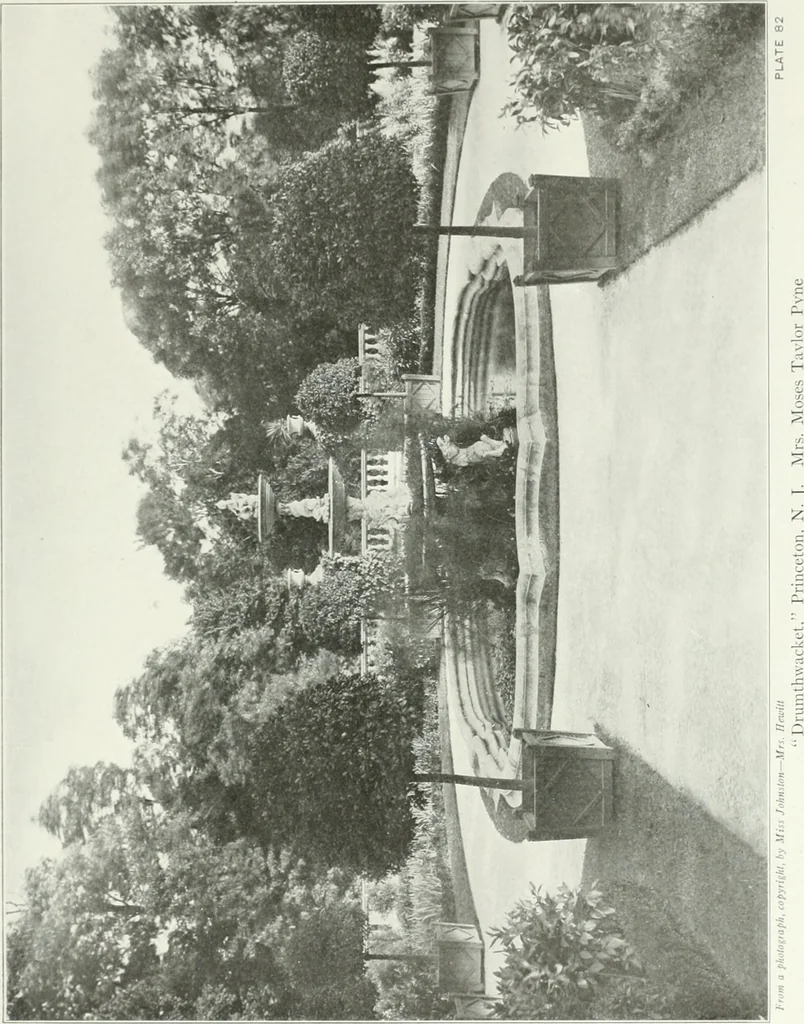 An illustration from Beautiful gardens in America, 1915, leaf 206