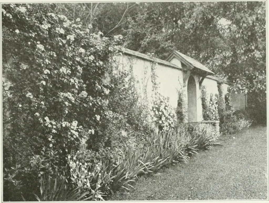 An illustration from Beautiful gardens in America, 1915, leaf 222