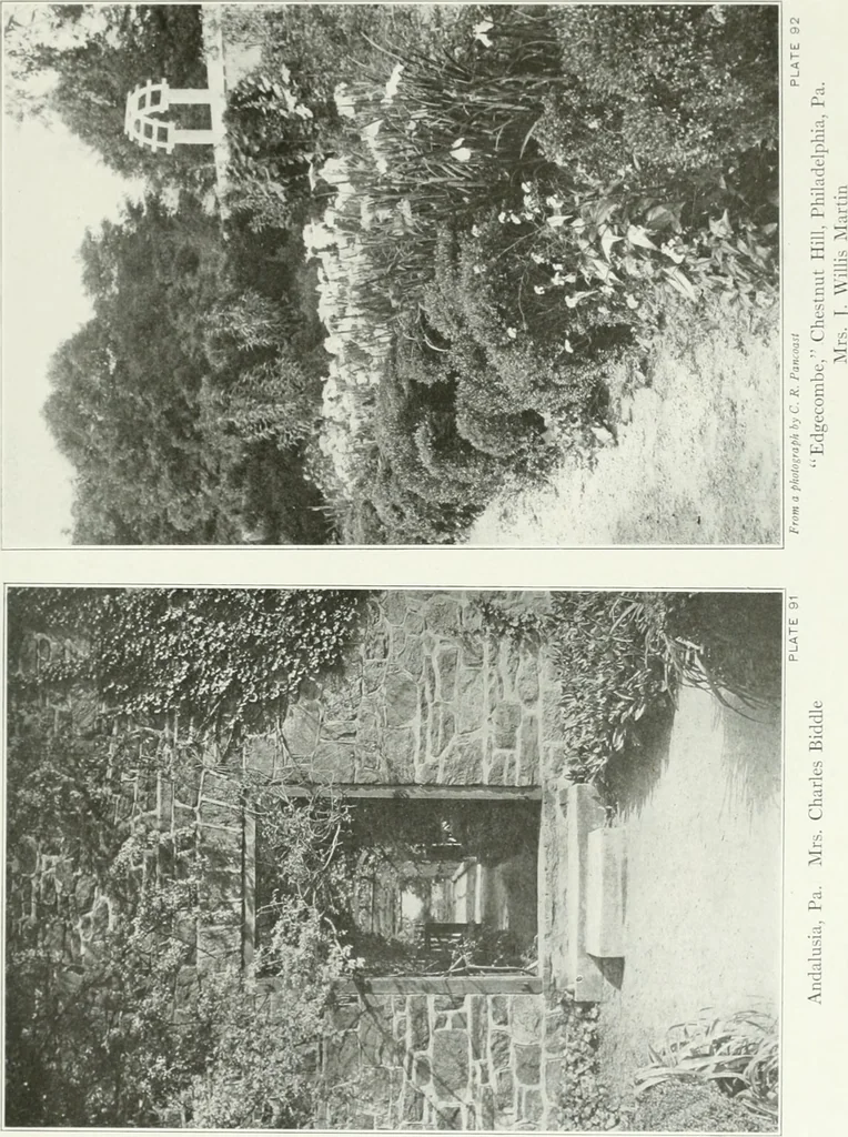 An illustration from Beautiful gardens in America, 1915, leaf 224