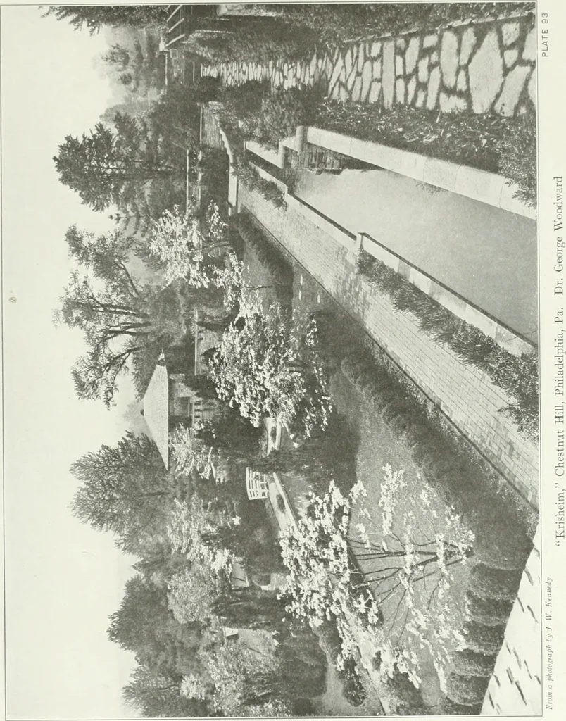 An illustration from Beautiful gardens in America, 1915, leaf 226