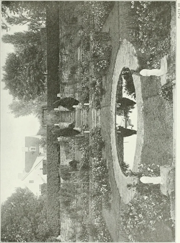 An illustration from Beautiful gardens in America, 1915, leaf 230