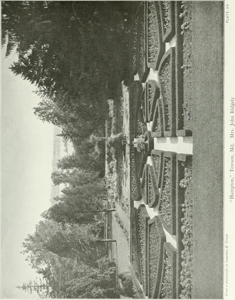 An illustration from Beautiful gardens in America, 1915, leaf 244