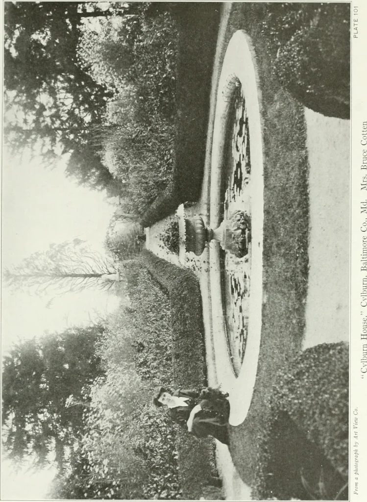 An illustration from Beautiful gardens in America, 1915, leaf 248