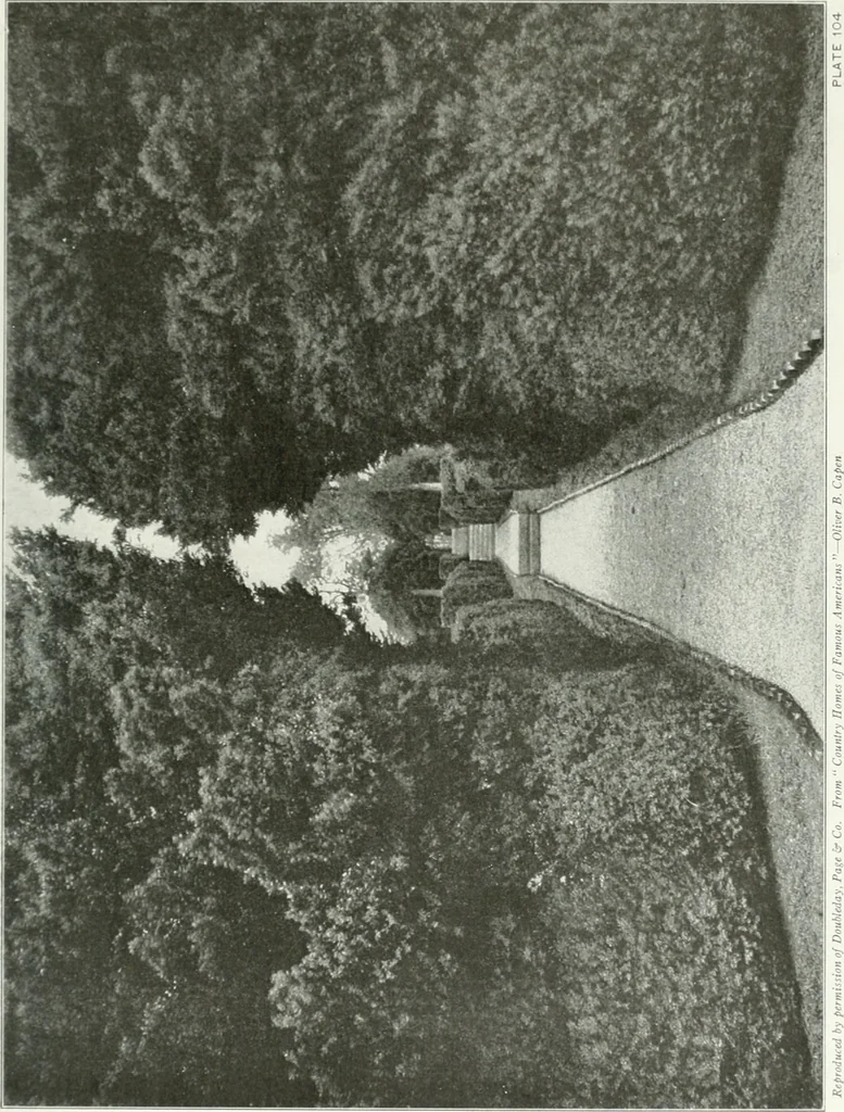 An illustration from Beautiful gardens in America, 1915, leaf 256