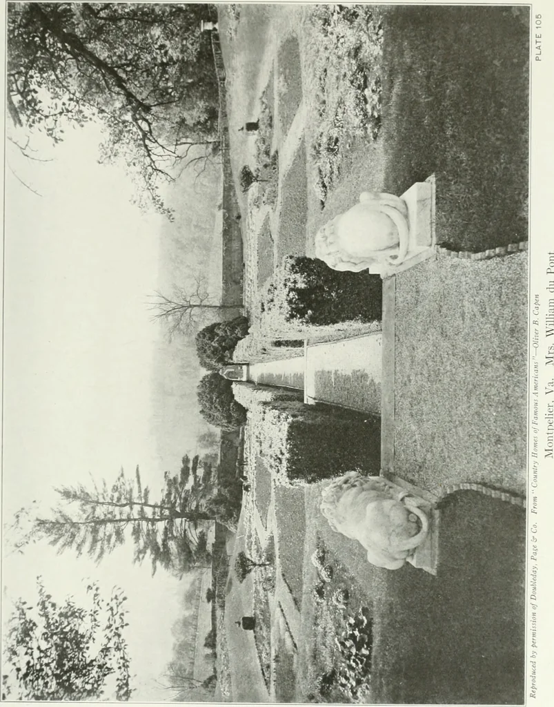 An illustration from Beautiful gardens in America, 1915, leaf 258