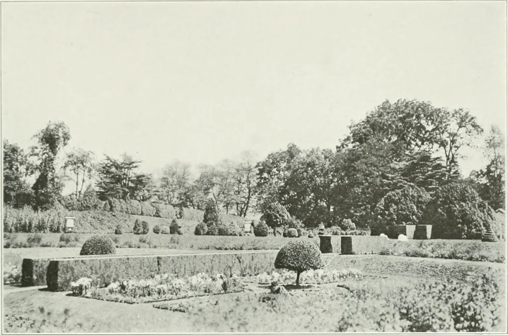 An illustration from Beautiful gardens in America, 1915, leaf 260