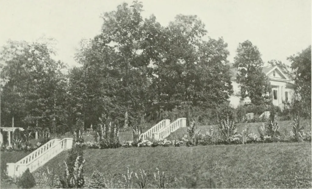 An illustration from Beautiful gardens in America, 1915, leaf 262