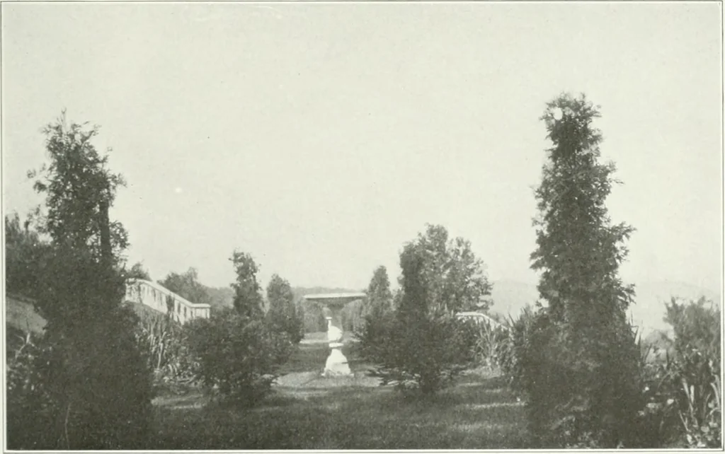 An illustration from Beautiful gardens in America, 1915, leaf 262