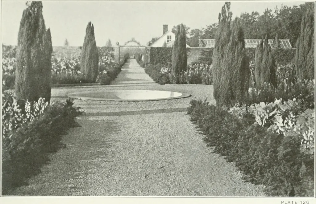 An illustration from Beautiful gardens in America, 1915, leaf 306