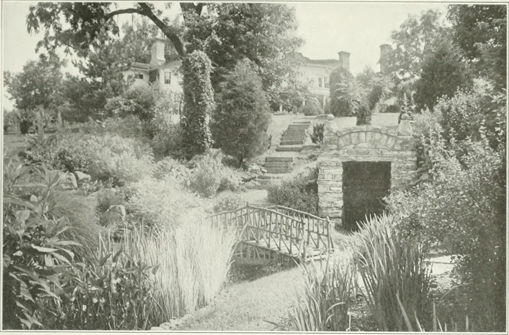 An illustration from Beautiful gardens in America, 1915, leaf 308