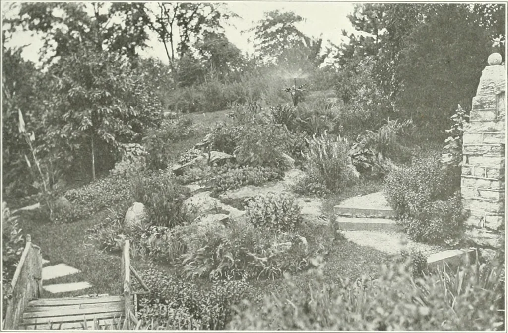 An illustration from Beautiful gardens in America, 1915, leaf 308