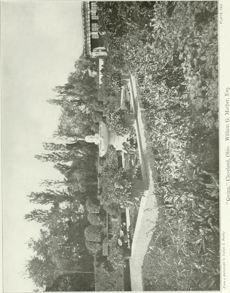 An illustration from Beautiful gardens in America, 1915, leaf 312