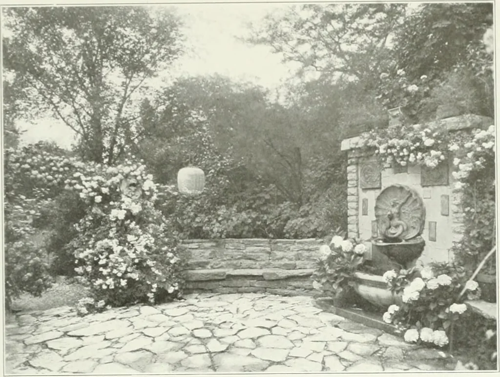 An illustration from Beautiful gardens in America, 1915, leaf 314