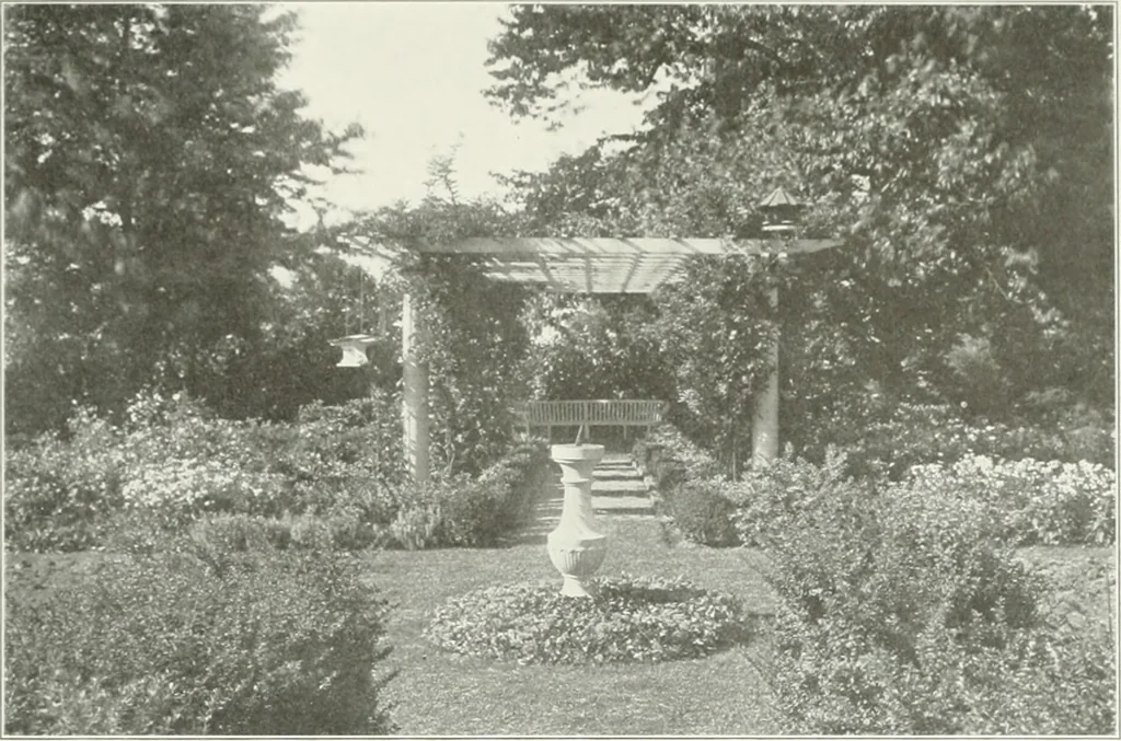 An illustration from Beautiful gardens in America, 1915, leaf 318