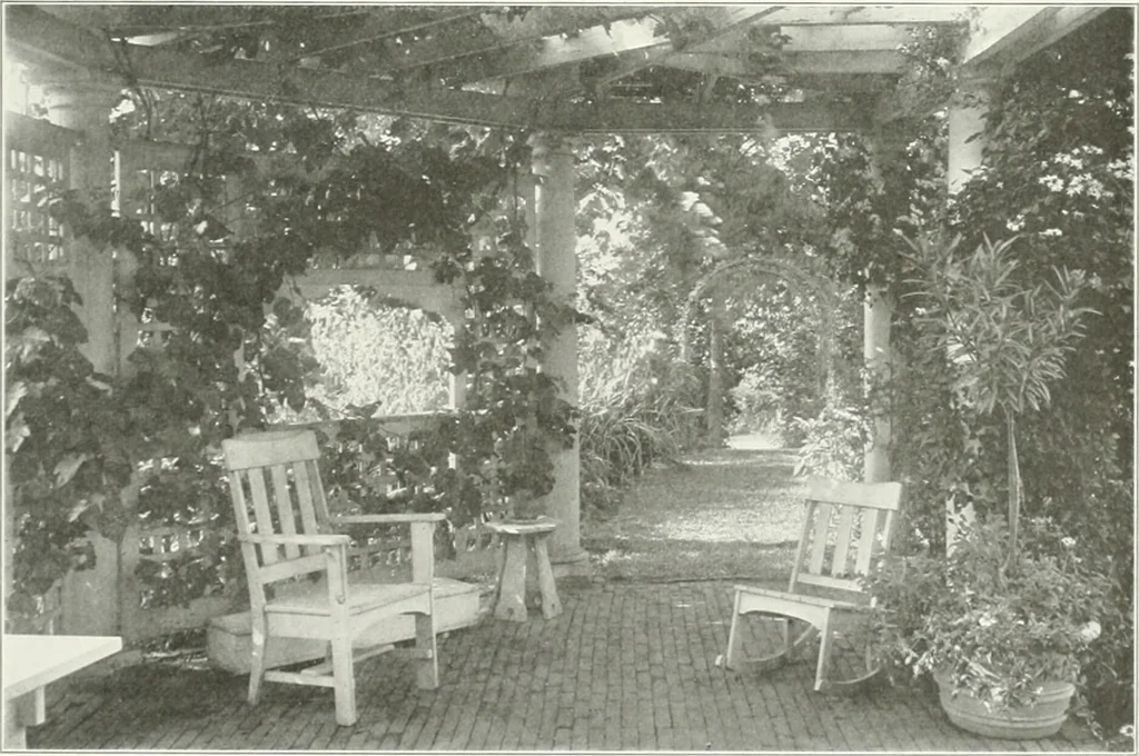An illustration from Beautiful gardens in America, 1915, leaf 318