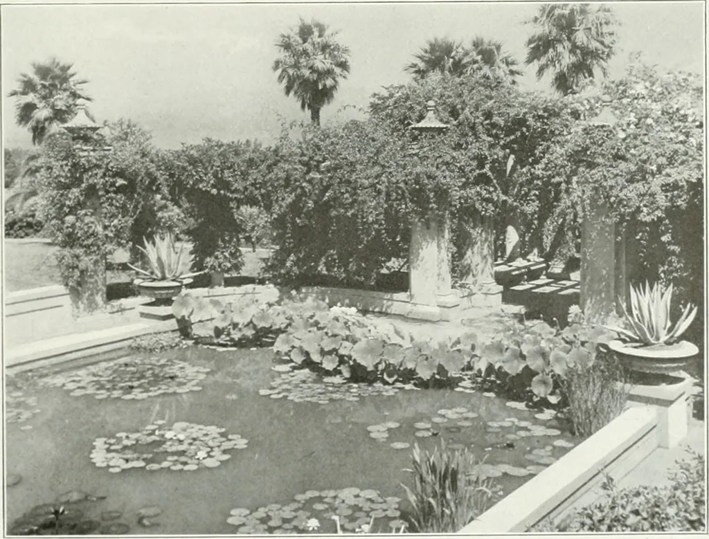 An illustration from Beautiful gardens in America, 1915, leaf 340