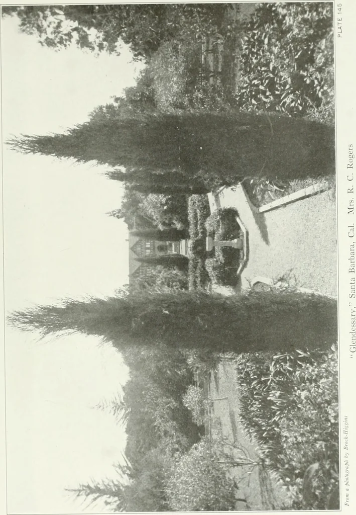 An illustration from Beautiful gardens in America, 1915, leaf 342