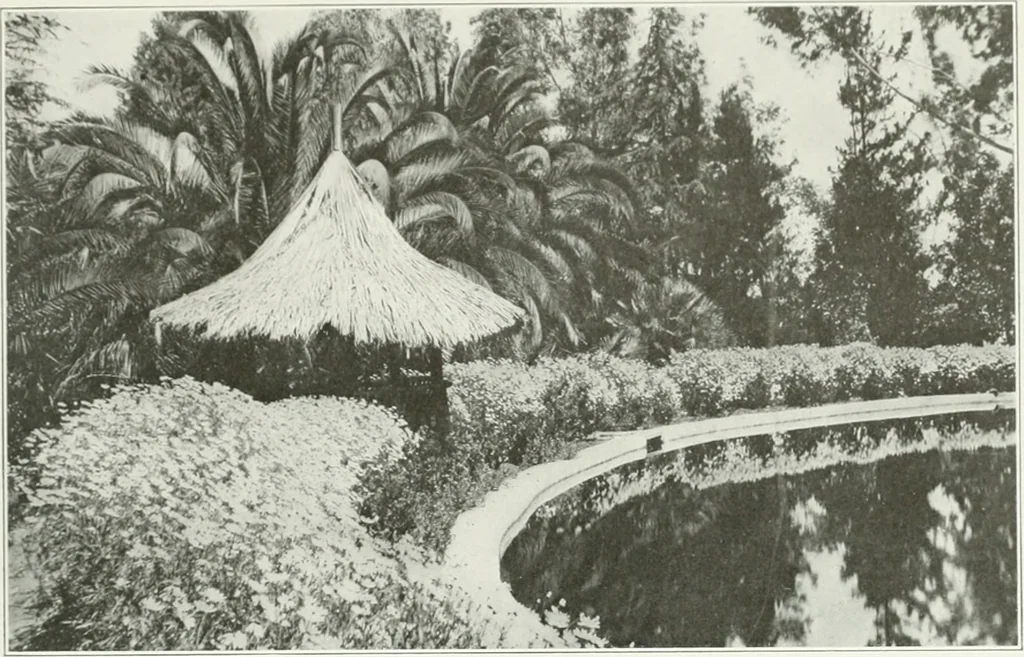 An illustration from Beautiful gardens in America, 1915, leaf 350