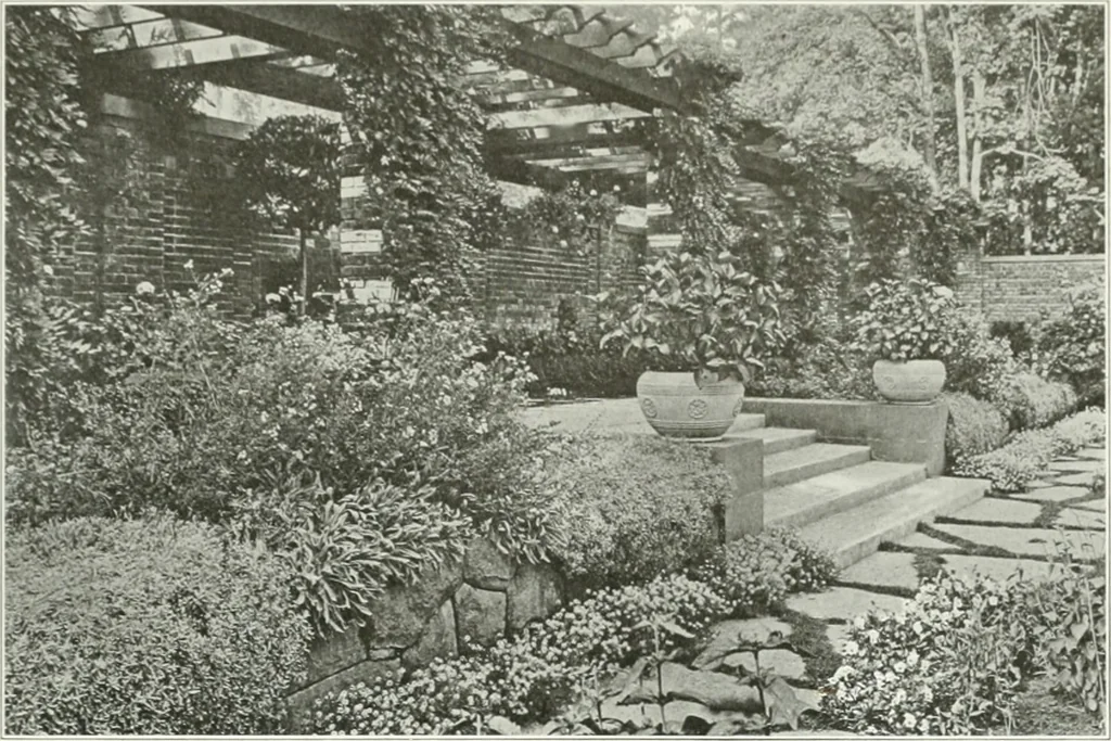 An illustration from Beautiful gardens in America, 1915, leaf 362