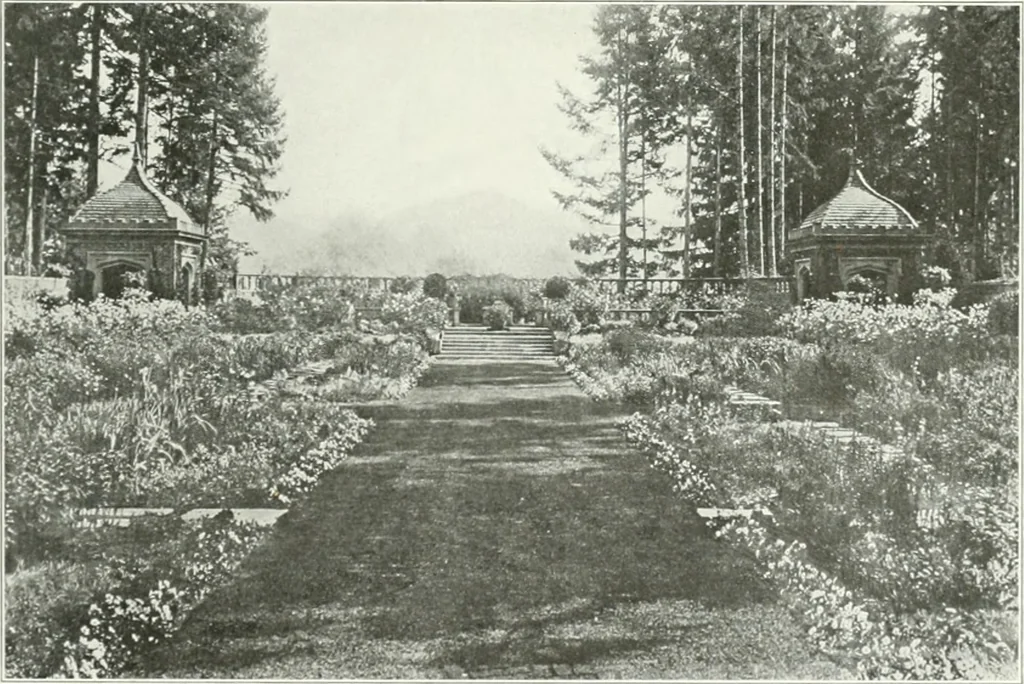 An illustration from Beautiful gardens in America, 1915, leaf 362