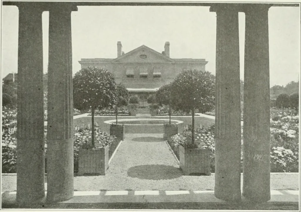 An illustration from Beautiful gardens in America, 1915, leaf 364