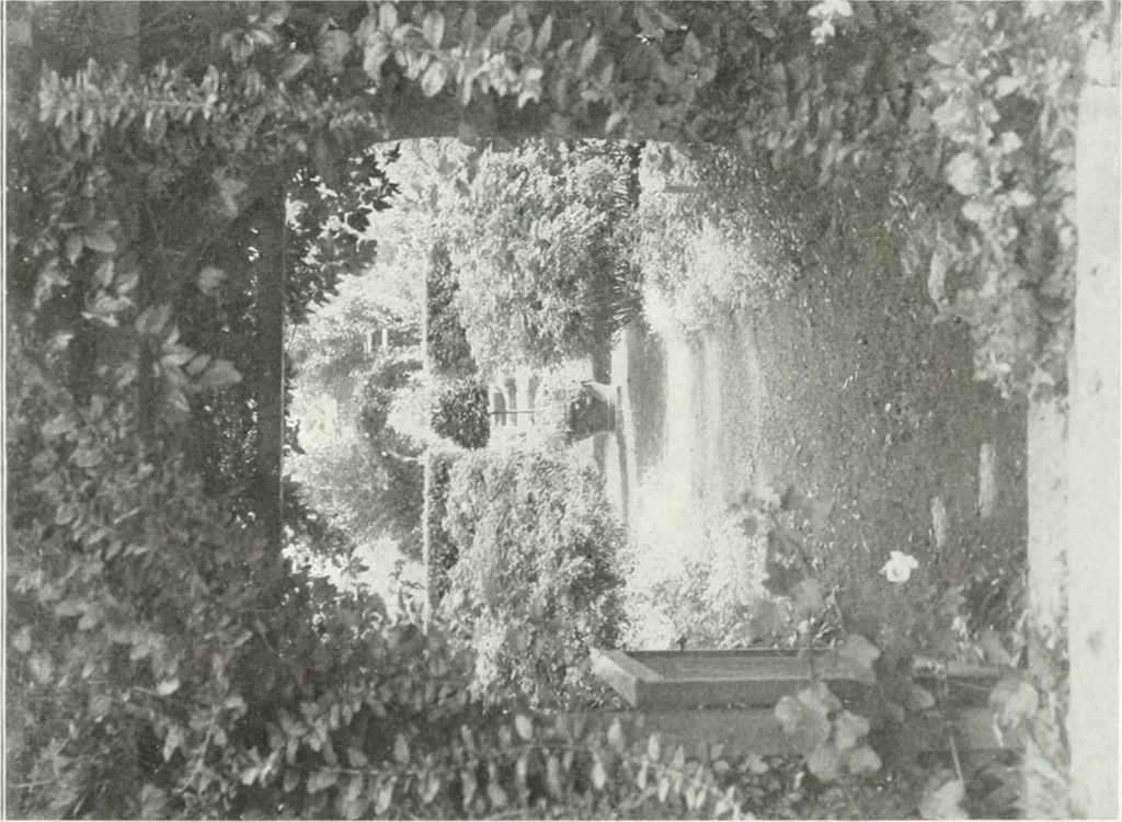 An illustration from Beautiful gardens in America, 1915, leaf 384
