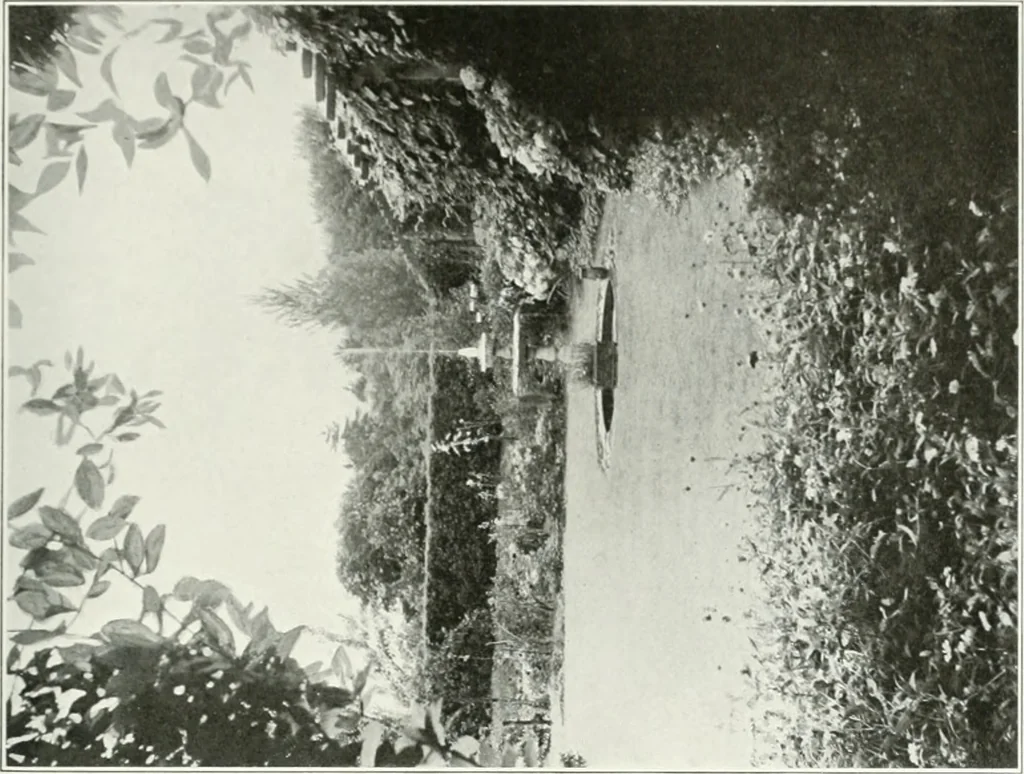 An illustration from Beautiful gardens in America, 1915, leaf 48