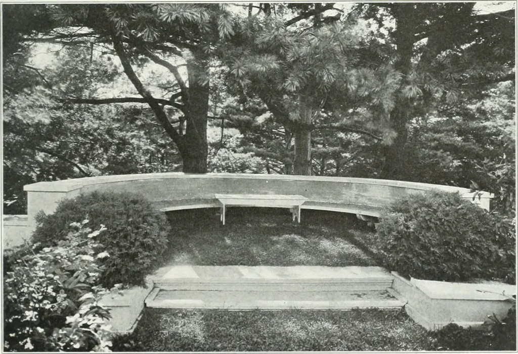 An illustration from Beautiful gardens in America, 1915, leaf 54