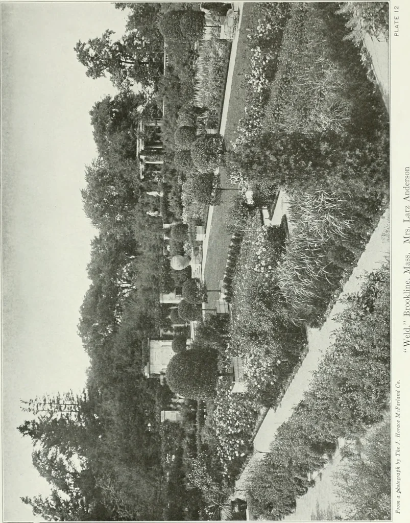 An illustration from Beautiful gardens in America, 1915, leaf 68