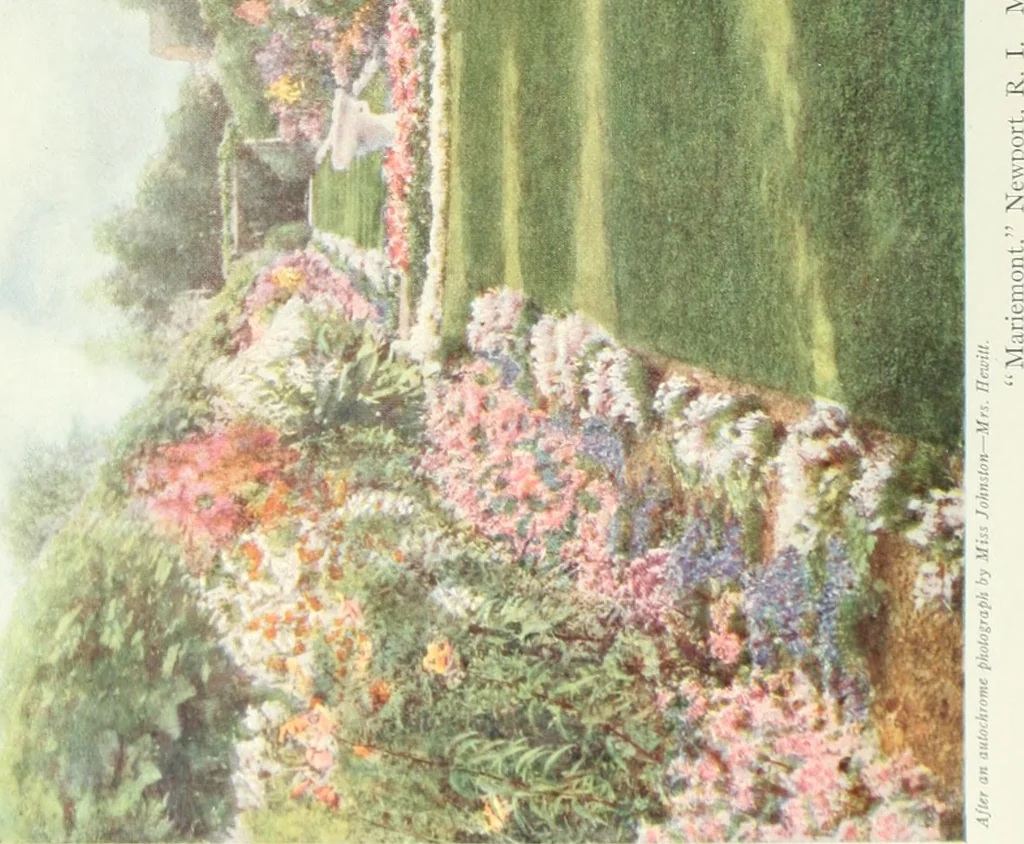 An illustration from Beautiful gardens in America, 1915, leaf 7