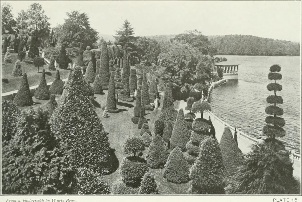 An illustration from Beautiful gardens in America, 1915, leaf 74