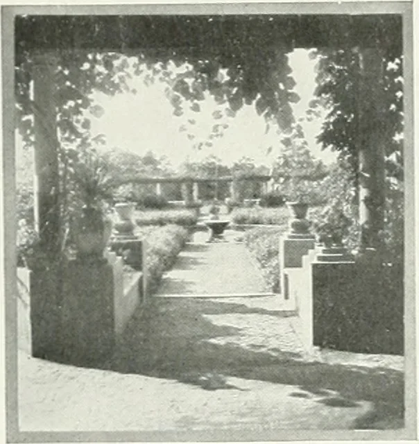 An illustration from Beautiful gardens in America, 1915, leaf 8