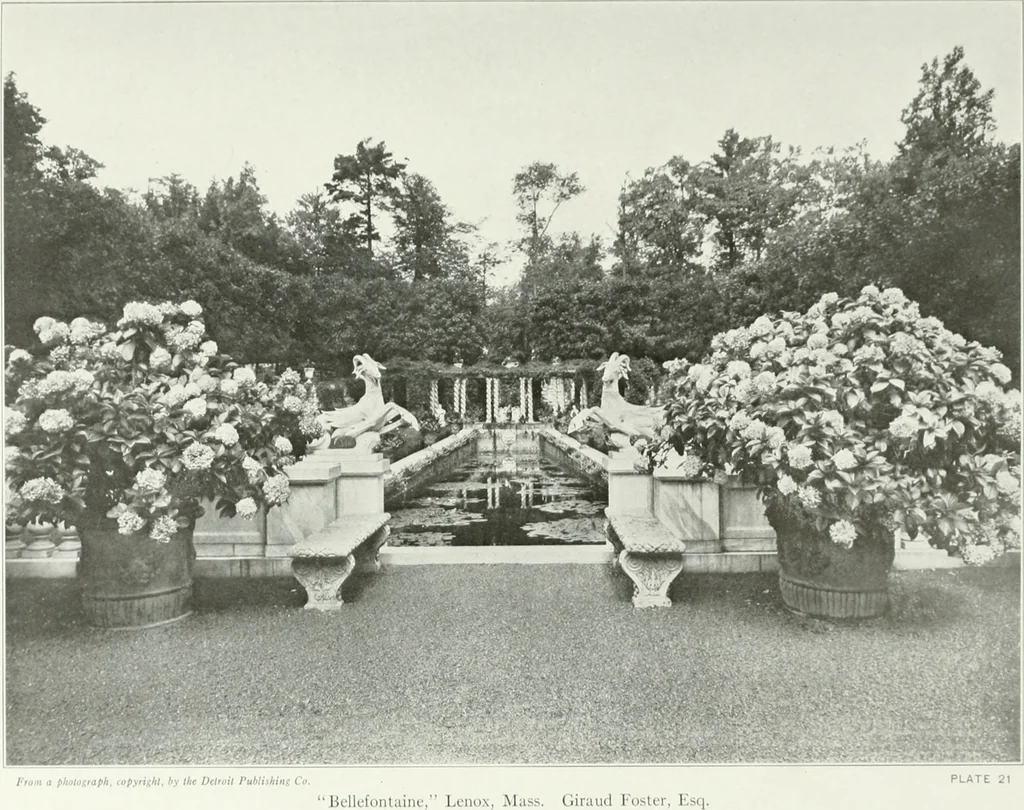 An illustration from Beautiful gardens in America, 1915, leaf 82