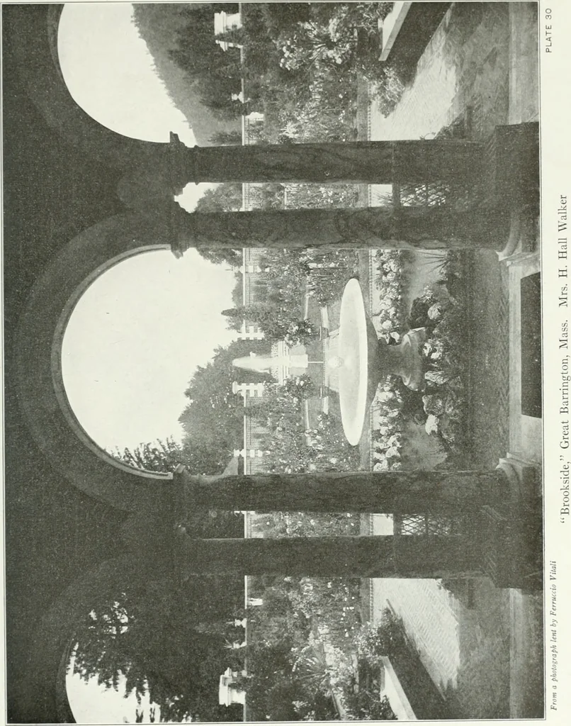 An illustration from Beautiful gardens in America, 1915, leaf 96