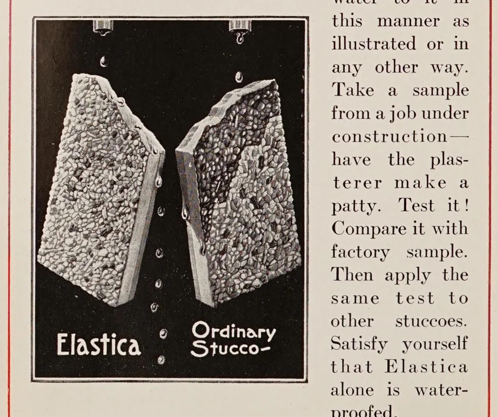 An illustration from A beautiful home : Elastica, the ideal wall covering : insures permanence, beauty, comfort and lower cost, 1924, leaf 6