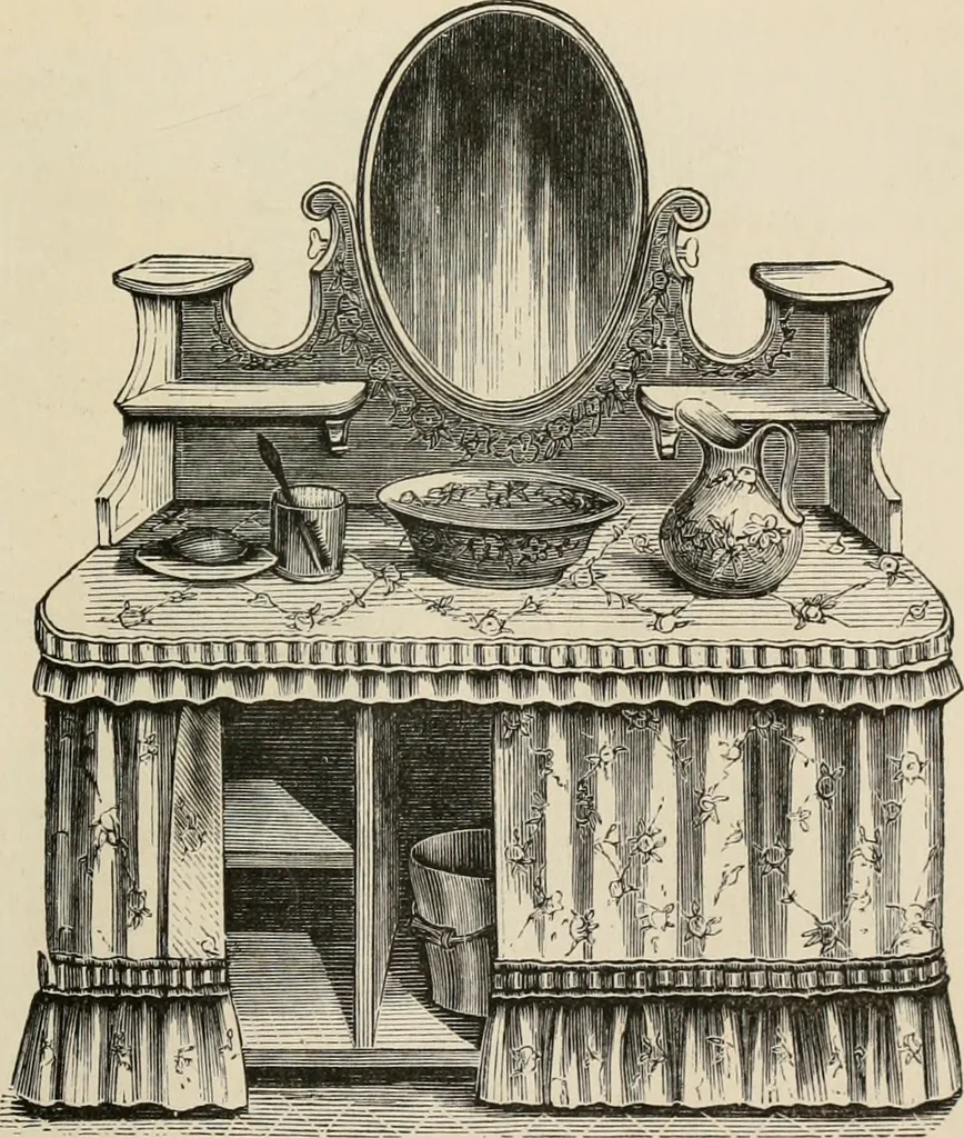 An illustration from Beautiful homes. Or, Hints in house furnishing, 1878, leaf 116