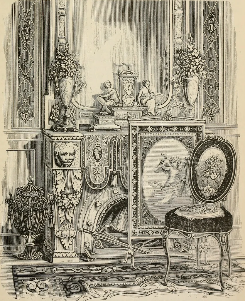 An illustration from Beautiful homes. Or, Hints in house furnishing, 1878, leaf 122