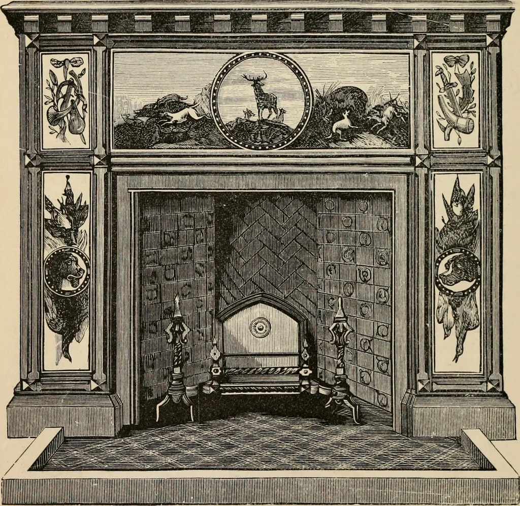 An illustration from Beautiful homes. Or, Hints in house furnishing, 1878, leaf 133