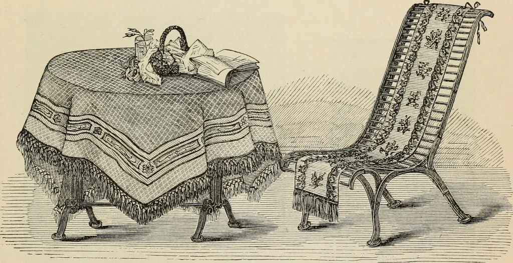 An illustration from Beautiful homes. Or, Hints in house furnishing, 1878, leaf 148