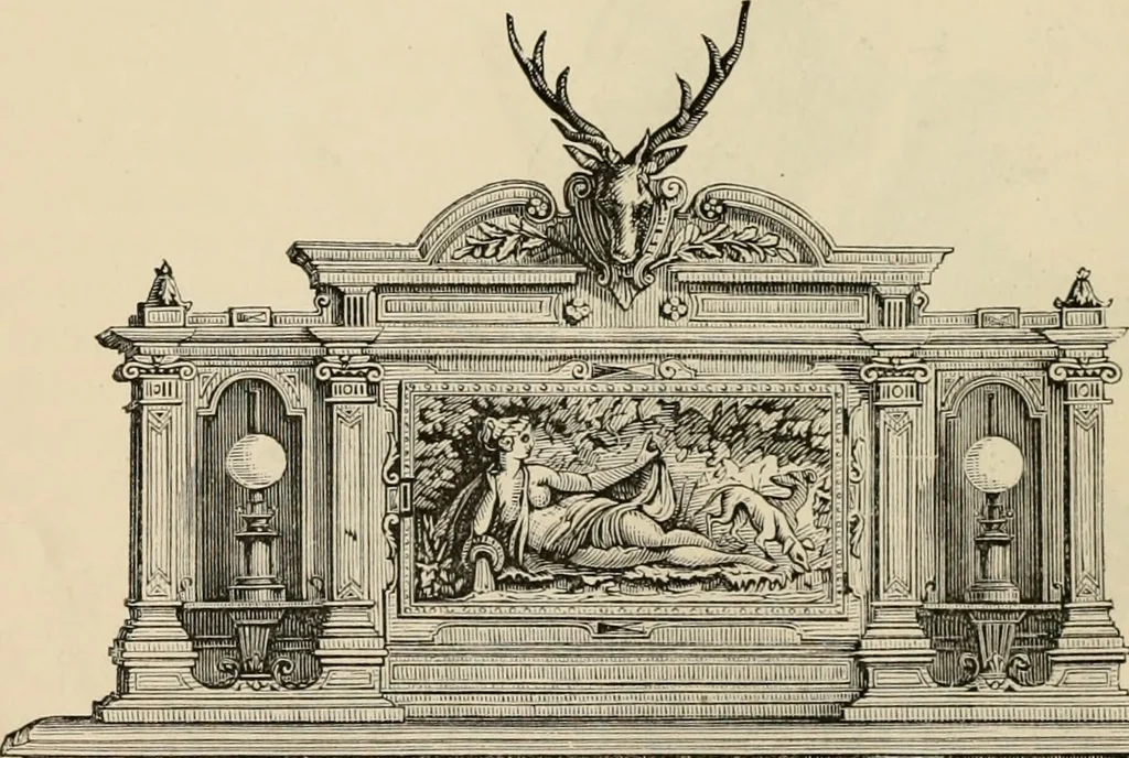 An illustration from Beautiful homes. Or, Hints in house furnishing, 1878, leaf 171