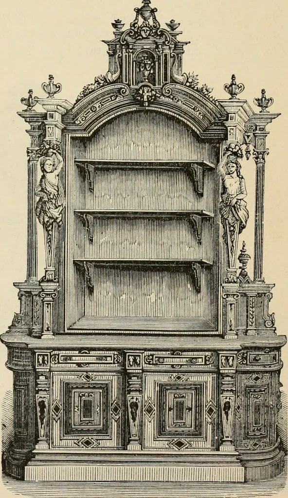 An illustration from Beautiful homes. Or, Hints in house furnishing, 1878, leaf 174
