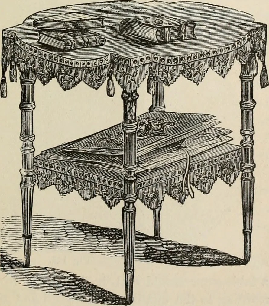 An illustration from Beautiful homes. Or, Hints in house furnishing, 1878, leaf 200