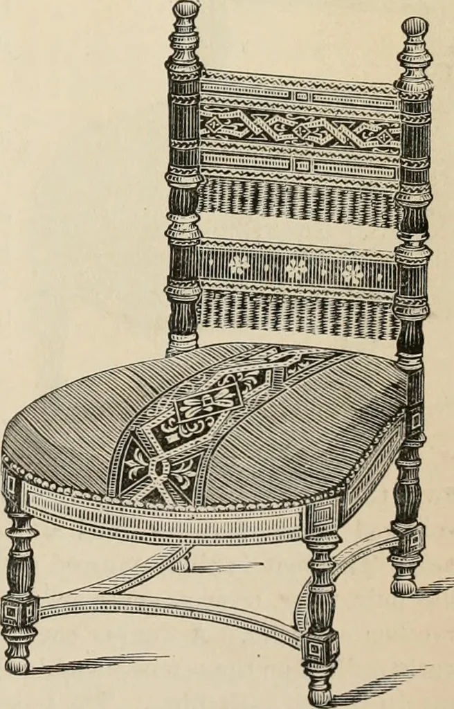 An illustration from Beautiful homes. Or, Hints in house furnishing, 1878, leaf 220