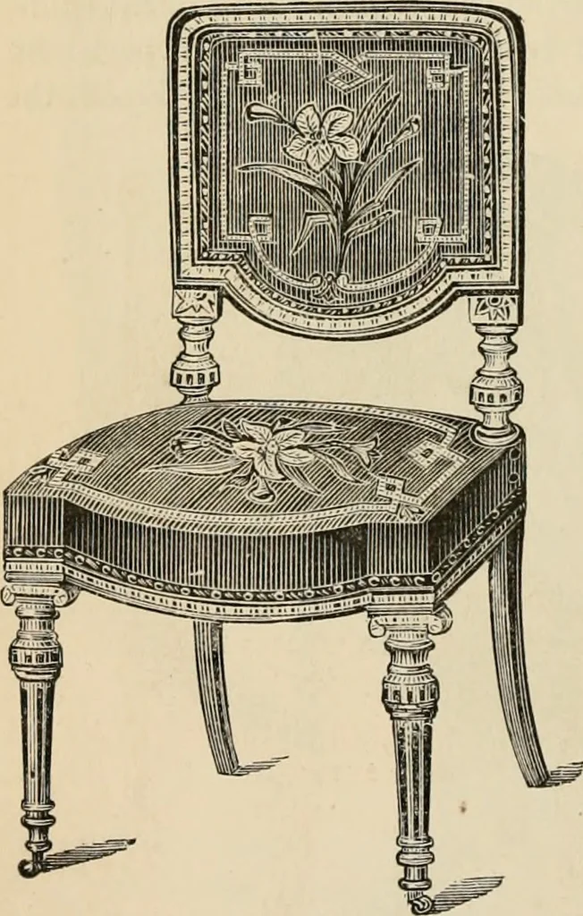 An illustration from Beautiful homes. Or, Hints in house furnishing, 1878, leaf 227