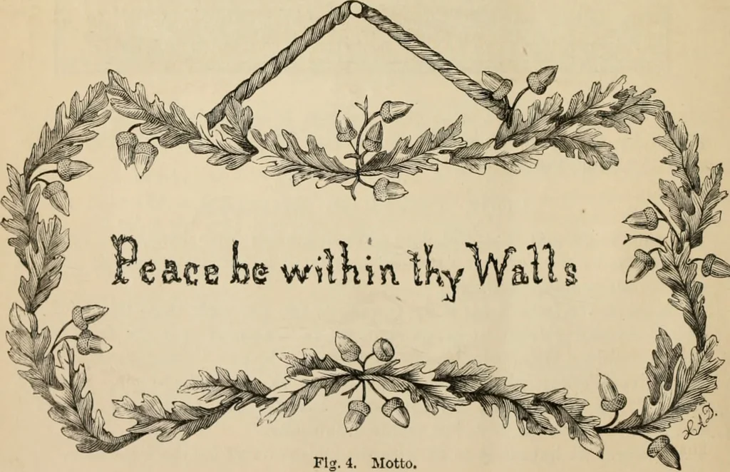 An illustration from Beautiful homes. Or, Hints in house furnishing, 1878, leaf 31