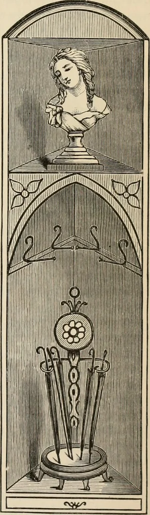 An illustration from Beautiful homes. Or, Hints in house furnishing, 1878, leaf 38