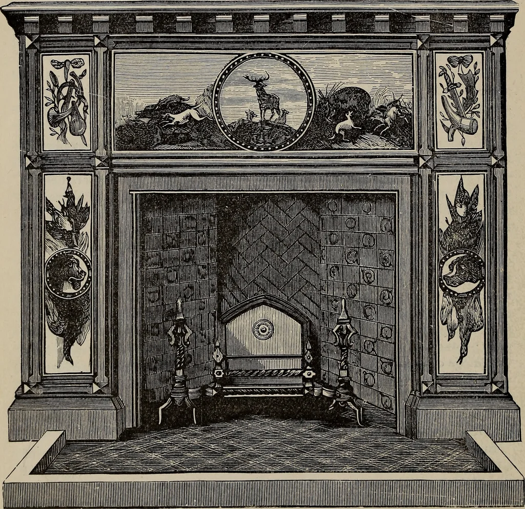 An illustration from Beautiful homes : or, Hints in house furnishing, 1878, leaf 129