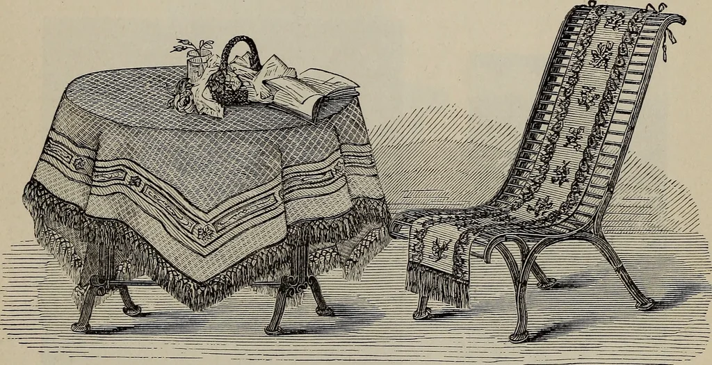 An illustration from Beautiful homes : or, Hints in house furnishing, 1878, leaf 144