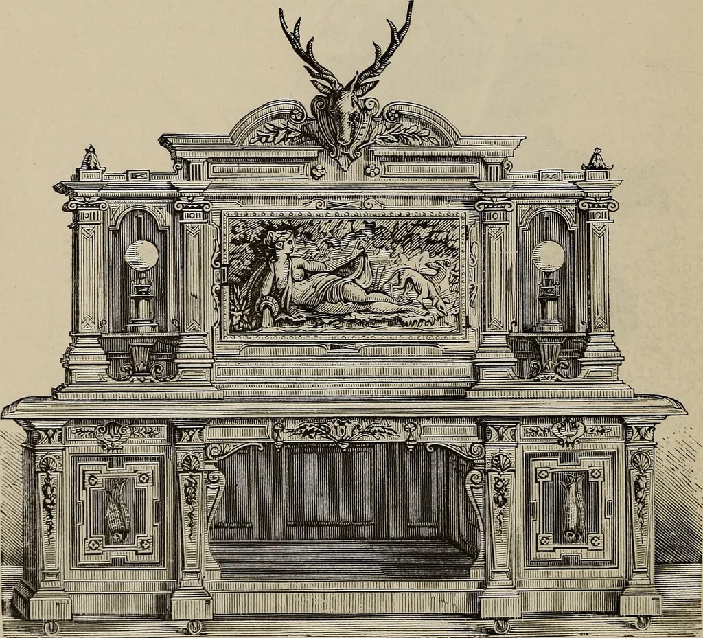 An illustration from Beautiful homes : or, Hints in house furnishing, 1878, leaf 167